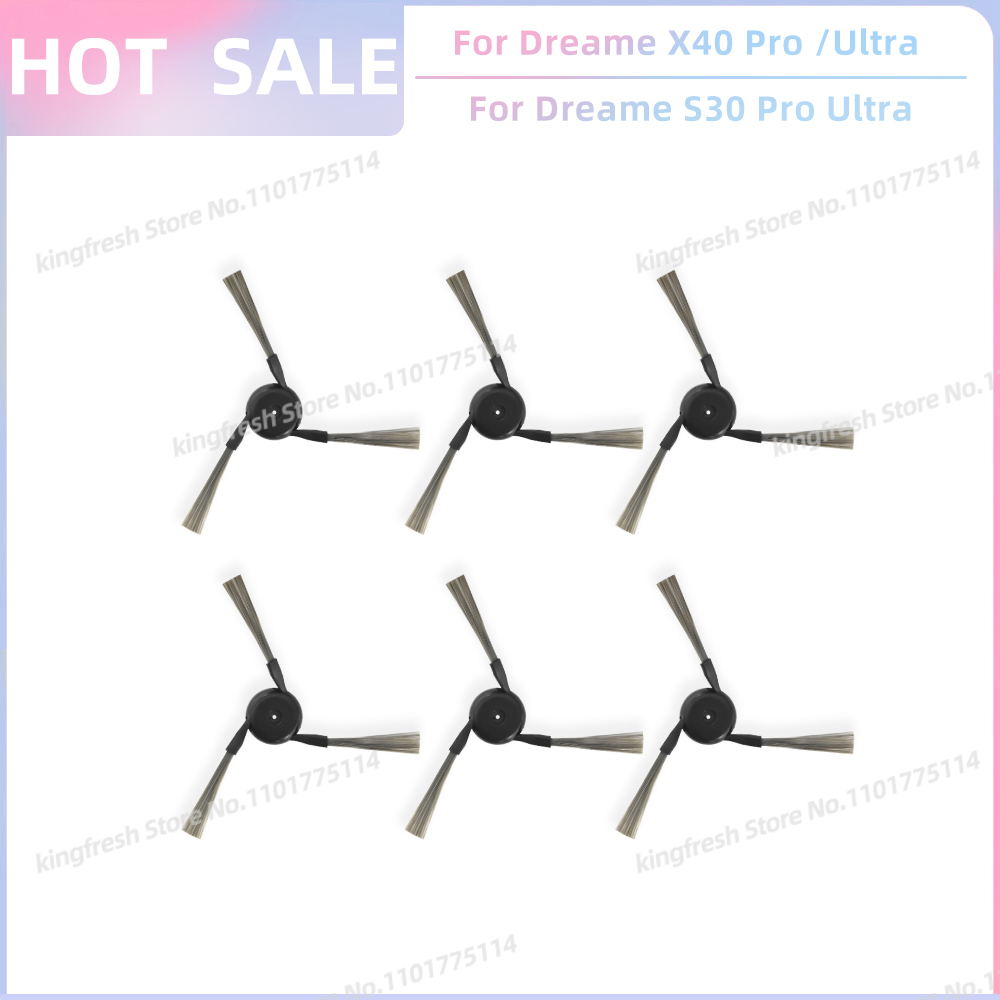 Compatible con ( Dreame X40 Ultra / L40 Ultra, MOVA P50 Pro Ultra / MOVA P50 Ultra / P10 Pro Ultra ) Piezas de Aspiradora Rodillo Principal Cepillo Lateral Filtro Paño de Limpieza Bolsa de Polvo Accesorios: Caqui oscuro