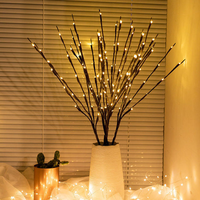 20 Light Tree Branch Light String Christmas Decorations Christmas Tree Decorations Year Decoration Lamp: Yellow
