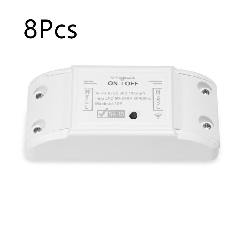 1/10PC Smart Basic Wifi Switch Universal For Smart Home Wif Switch Automation Module Timer Diy Remote Controller For Iphone Ios: 8Pcs
