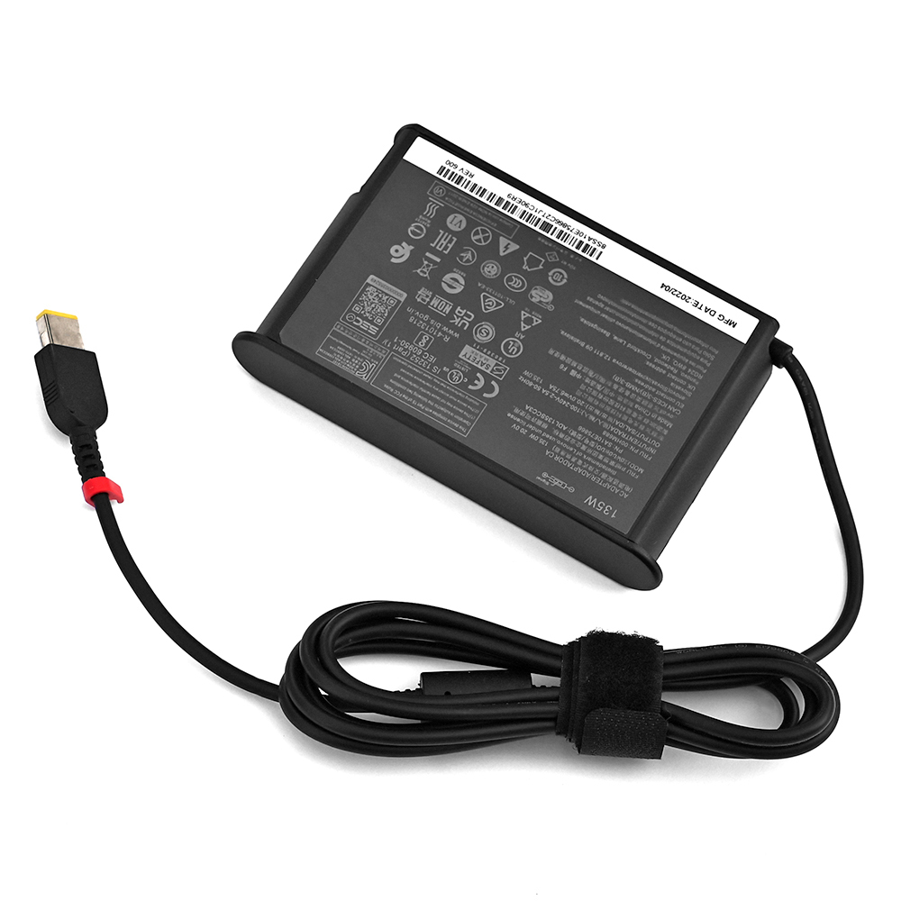 Charger 135W 20V 6.75A USB-C Laptop Adapter for Lenovo ThinkPad P51 P52 S5 R720 Y700 Y50-70 ADL135SCC3A Power Supply