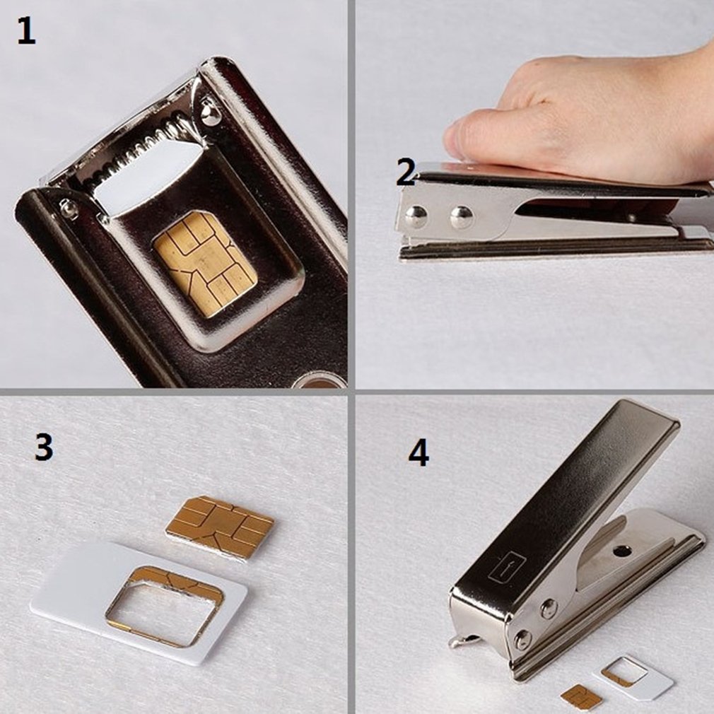 Nem betjening standard mikro-sim-kort til nano sim-cutter til iphone 5 5g 5s 5c nyeste