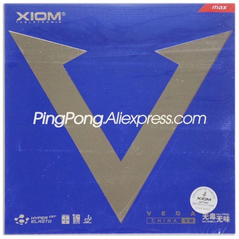 XIOM VEGA CINA Gomma Tennis Da Tavolo Originale XIOM VEGA Ping Pong Spugna