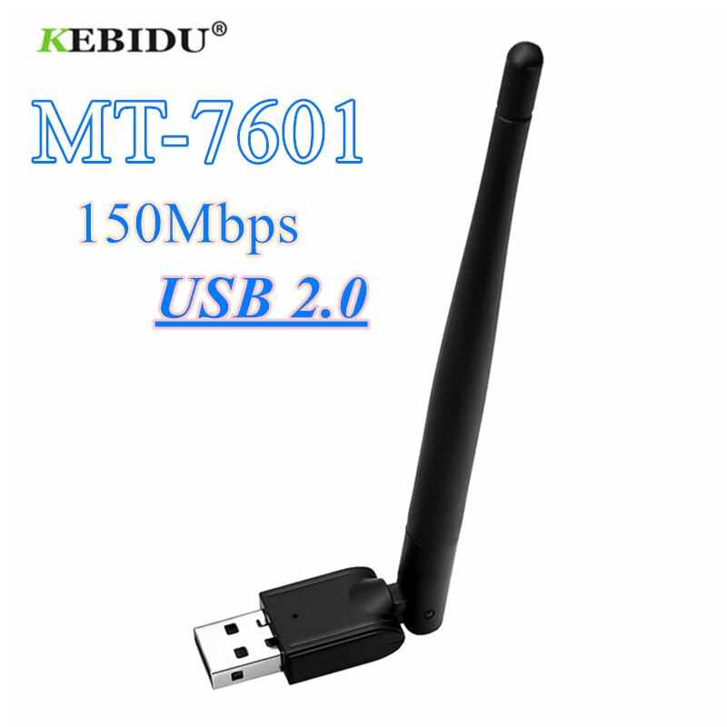 Scheda di rete senza fili 150 b/g/n dell&#39;adattatore di LAN di WiFi di USB 2.0 di MT-7601 802.11 Mbps con l&#39;adattatore senza fili ruotabile di Usb del chipset dell&#39;antenna