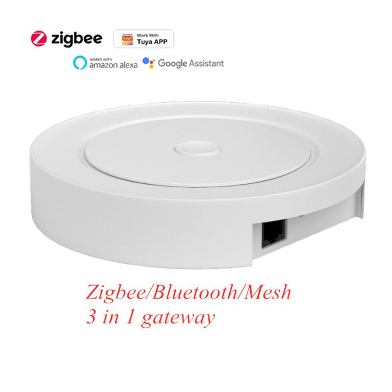 Tuya Smart Home Multi-mode Gateway Zigbee+WiFi+BLE+Mesh Multi-protocol Communication Gateway Tuya/ Smart Life APP Remote Control