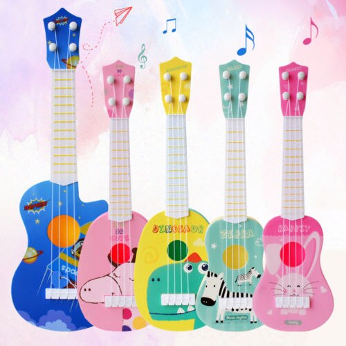 Mode Kinderen Baby Jongens Meisjes Speelgoed Muziekinstrument Mini Simulatie Gitaar 4 String Praktijken Muzikale Kinderen