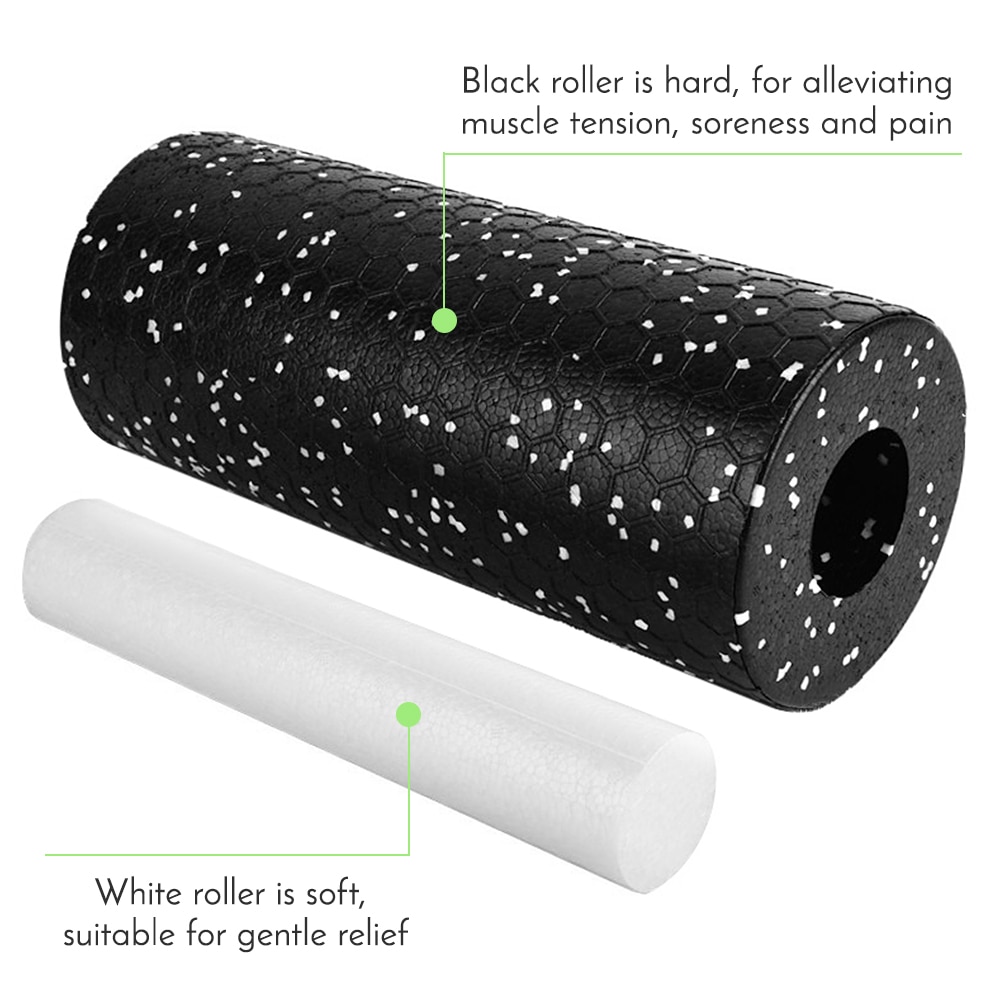 2Pcs Gym Fitness Yoga Blok Pilates Foam Roller Triggerpoint Massage Roller Spier Tissue Voor Fitness Gym Yoga Pilates sport