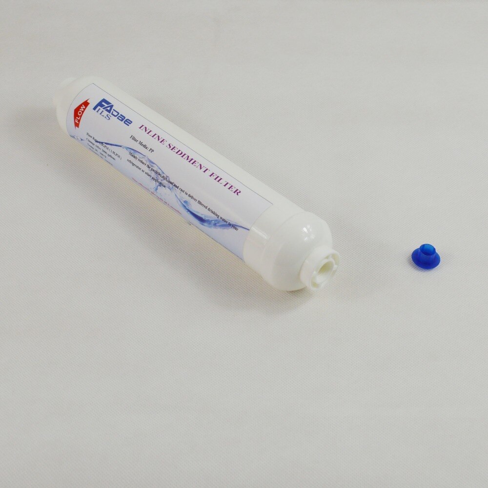 Koelkast en omgekeerde osmose (RO) systeem vervangende waterfilterpatronen 10 inch. T33 Inline sedimentfilter (3+1 GRATIS)