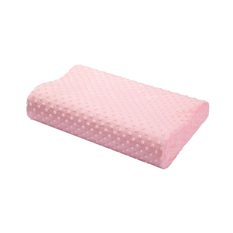 Almohada Ortopédica de Bambú para Dormir, Cojín Transversal de Espuma Viscoelástica, Cervical: Rosa