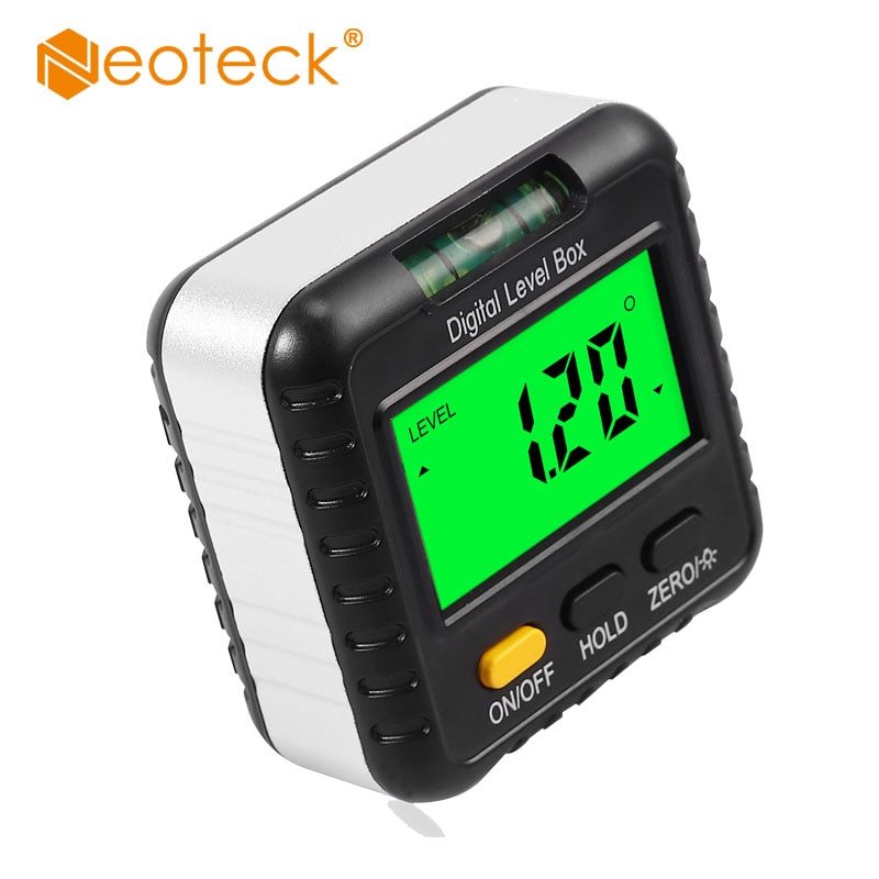 Neoteck Digital Level Box Protractor Angle Finder Level Gauge Bevel Gauge Inclinometer With Magneti Based Backlight Level Bubble