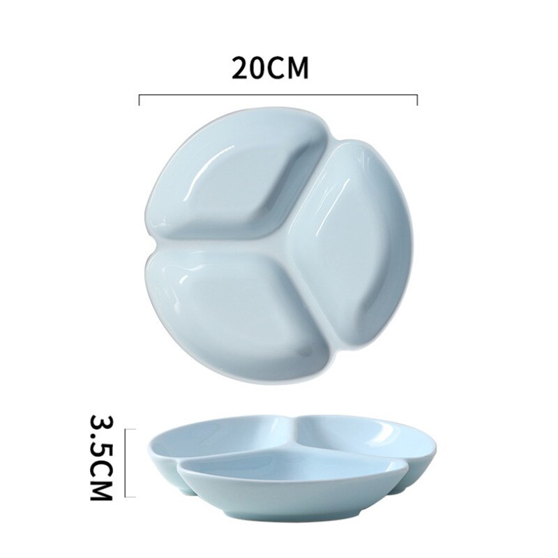 Japanese Ceramic Salad Plate Matte Porcelain Breakfast Dinner Plate Snack Dishes Household Dessert Cake Tray Tableware: 8 inch blue