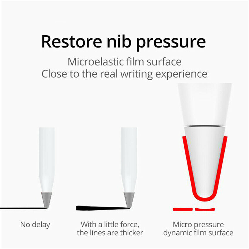 Punta de reemplazo de silicona silenciosa, 8 piezas, cubierta de piel para Apple Pencil de primera generación, Stylus Pen Tip Cover