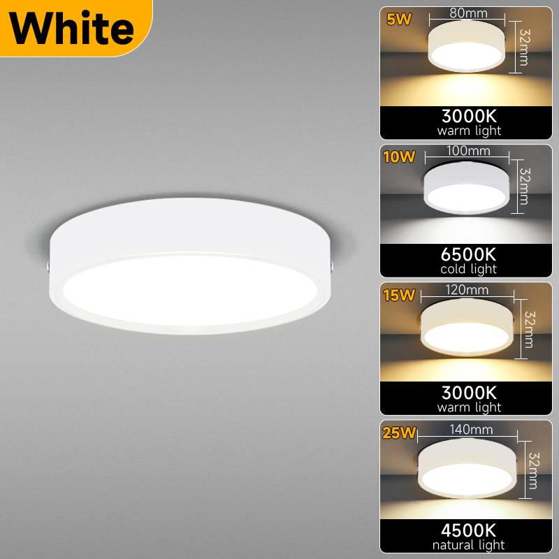Dimbare Plafond Led Spot Light Opbouw Downlight 5/10/15/25W Plafondlamp badkamer Licht Paneel Verlichting Voor Woonkamer: changeable / 25w / Bruin