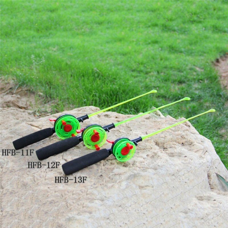 2pcs Portable Ice Winter Fishing Rod Reel Combos Spinning Lake Fishing Rod