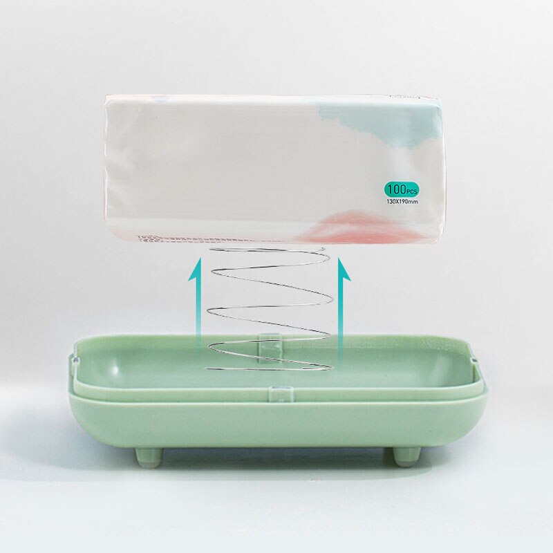 Household Tissue Box with Lid Desktop Paper Holder Napkin Storage Box Office Decoration Sealed Dustproof Tissue Container