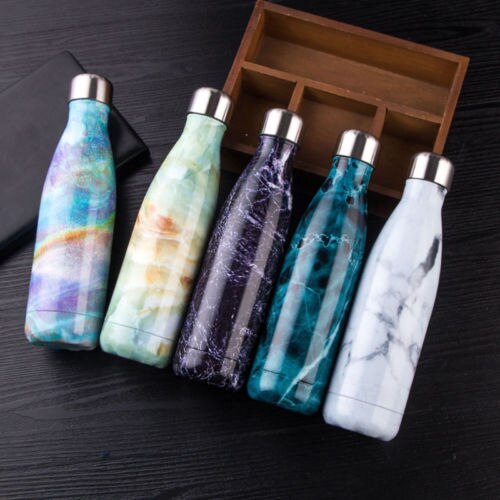 Solid P[ortable Thermos Cup Flask Vacuum Stainless Steel 500ml Coffee Tea Water Insulated