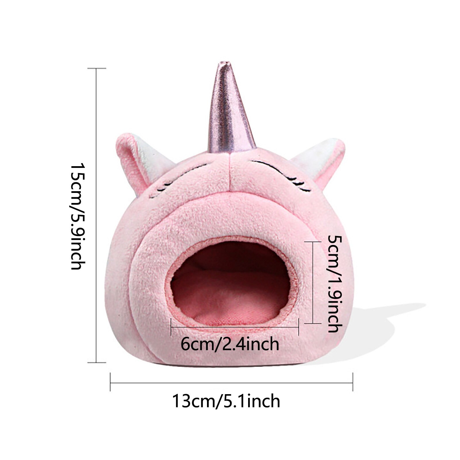 Pet Small Animal House Guinea Pigs Hamsters Hedgehogs Dutch Rats Ferrets Bearded Dragon Rabbits White Unicorn: Pink 