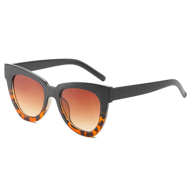 Cat eye hiking solbriller kvinder vintage rosa guld spejl farve linse klassisk legeret køre solbriller dame briller: 11-kd97012-c4