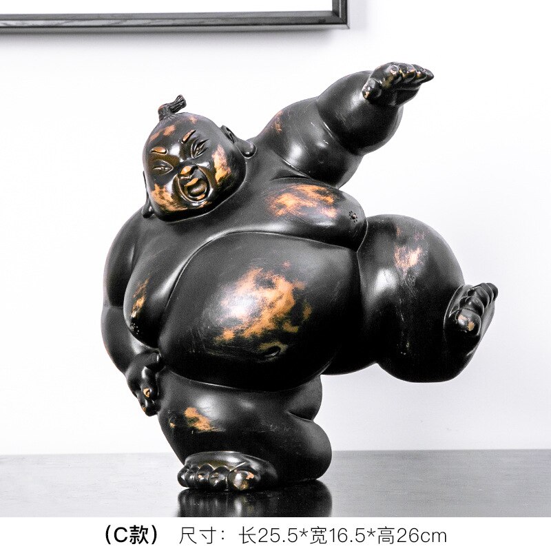 Sumo – décoration créative artisanale en résine, décoration de Restaurant japonais, créatifs pour la maison: C
