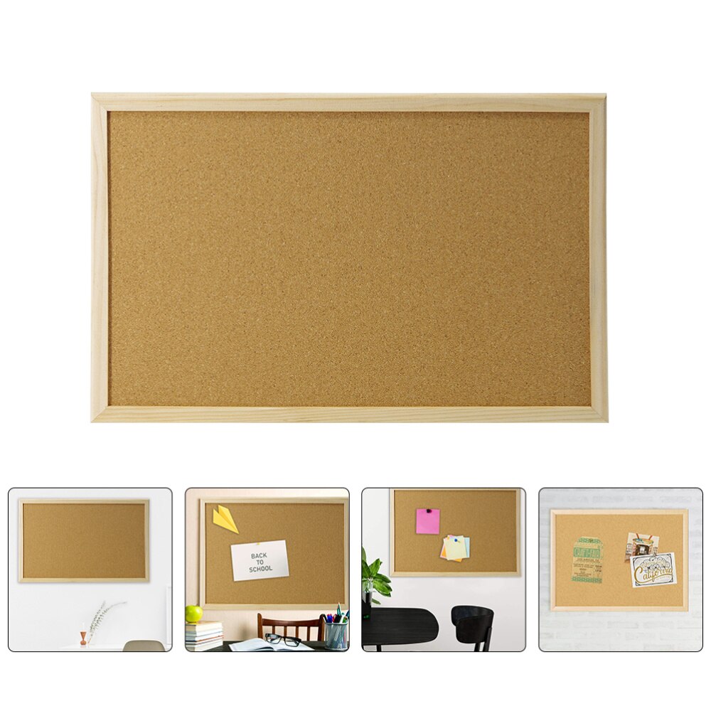 Multi-functional Cork Memo Board Framed Cork Board Home Message Board