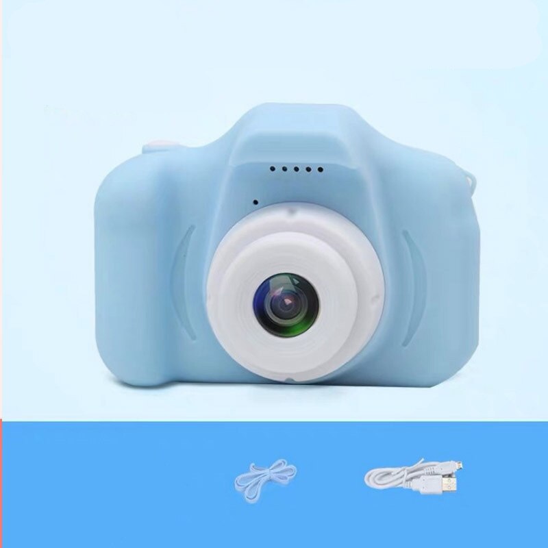 800W Kids Mini Digitale Camera Speelgoed Chargable Fotografie Props Leuke Baby 2 Inch HD Screen Video Recorder Camera: Blue