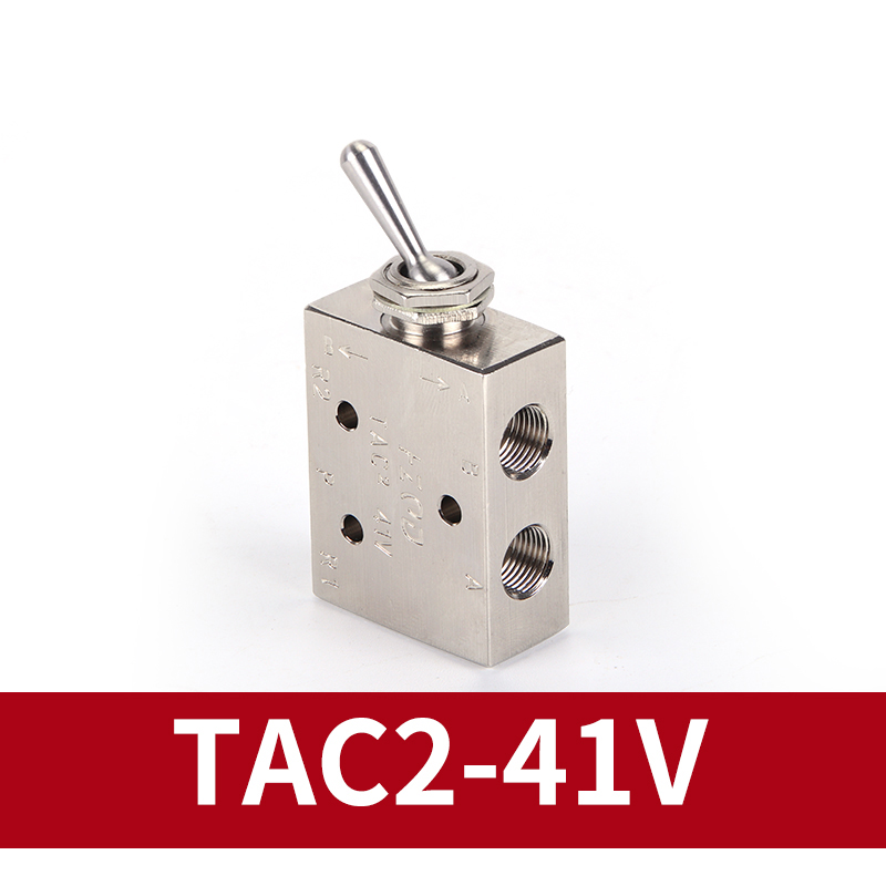 Luft pneumatisk mekanisk ventil vippeknap tac 2-41v 31v 41p 31p 41pp tac -4v 4p 3p 3v tv -3s: Blå