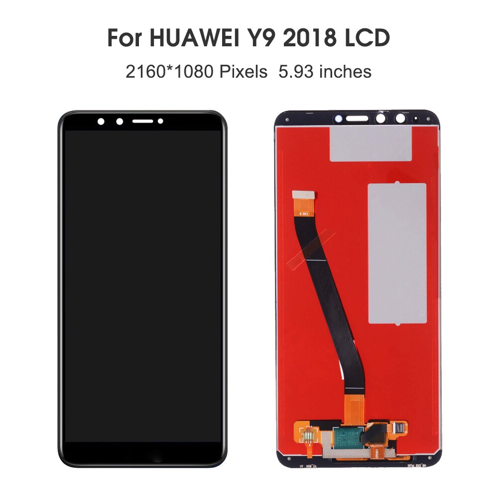 Lcd original para huawei y9 2018 lcd desfrutar de 8 mais fla l22 lx2 lx1 lx3 display touch screen digitador assembléia peças reposição