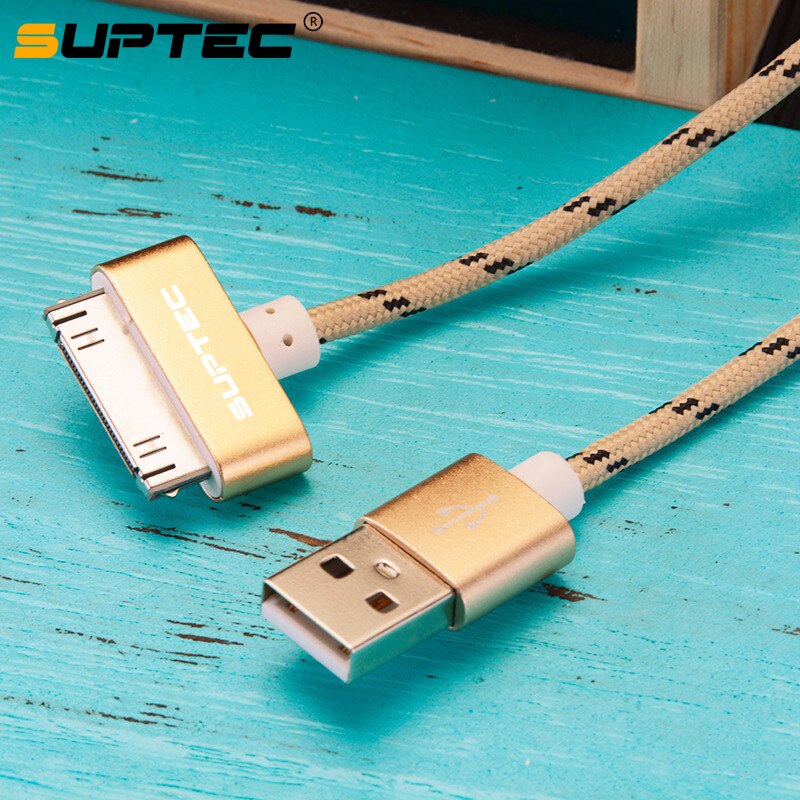 Suptec voor iphone 4 4s 3gs 3g ipad 1 2 3 ipod nano touch 30- pins usb-kabel snel opladen originele opladeradapter datasynchronisatiekabel
