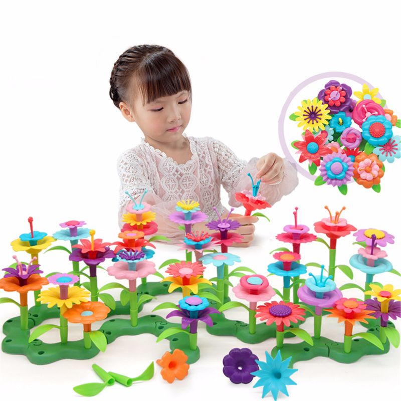 Flower Garden Building Toys - Build a Bouquet Floral Arrangement Playset H37A