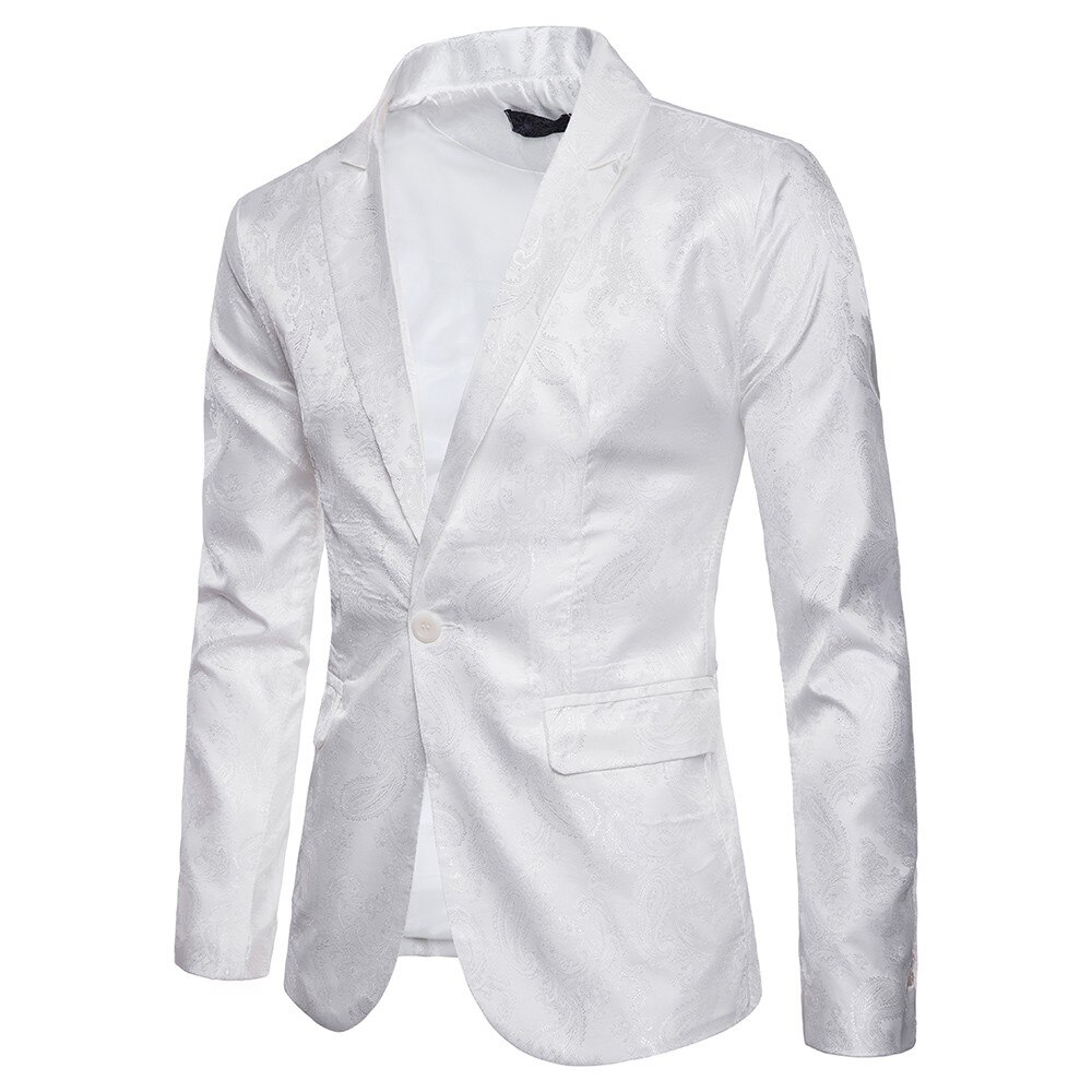 Männer Anzug Jacke blazer winter terno masculino kostüm homme herren anzüge männer blazer jacke d90528: WHITE / M