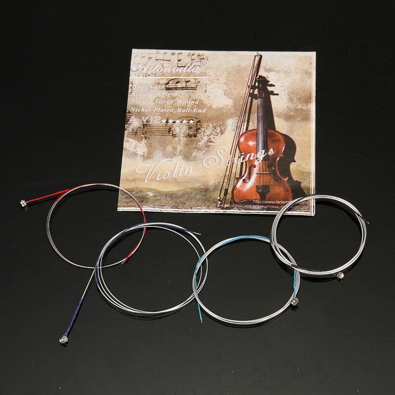 4pcs/set Violin Strings E-A-D-G Steel+Nickel Wire Musical Instrument Parts Accessories