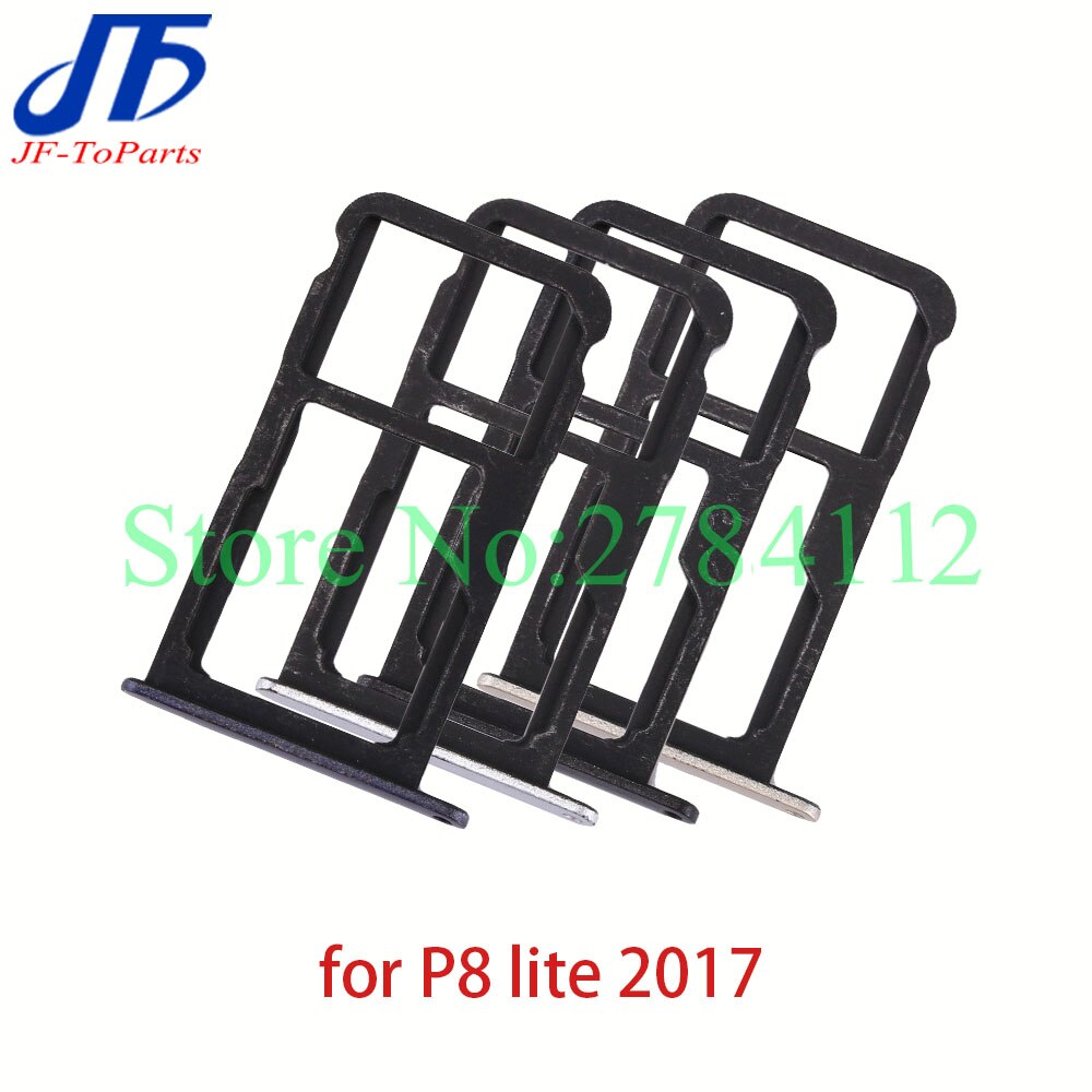 10 st ersättning för huawei  p8 lite simkortplats sd-korthållare adapter montering reparationsdelar mobiltelefon