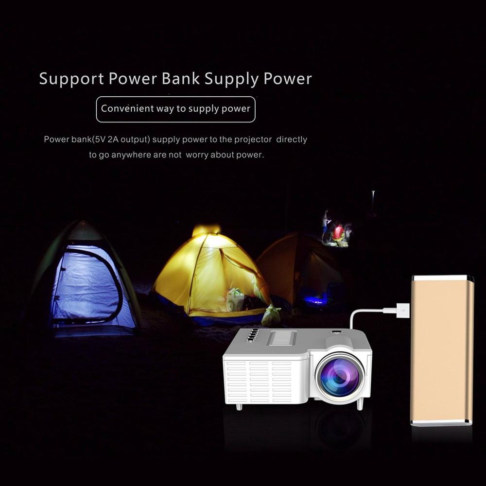 Home Projector Mini Miniature Portable 1080P HD Projection Mini LED Projector For Home Theater Entertainment