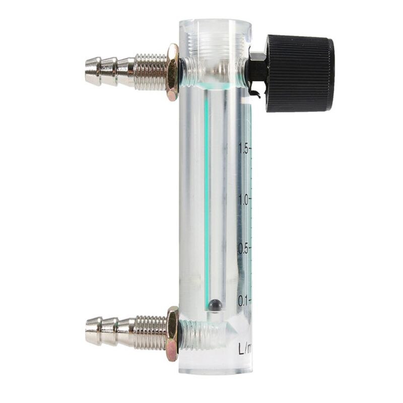Medidor de flujo de aire de oxígeno 0-1,5 LPM 1,5 l, caudalímetro con válvula de Control para oxígeno, aire y Gas