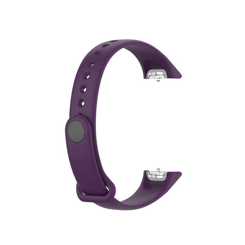 Silicone Sport Watch Band Strap Wrist Band Strap For Samsung Galaxy Fit SM-R370 Smart Bracelet Watch Strap Accessories: dark purple