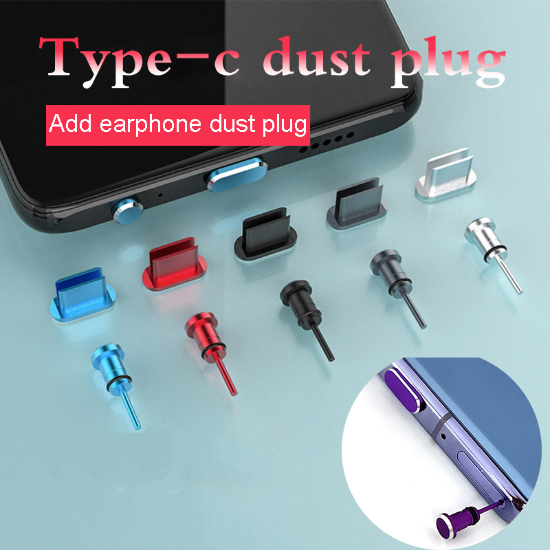 Protector de teléfono Usb c, enchufe antipolvo para Usb, cubierta antipolvo, accesorios para teléfono celular, tapa antipolvo tipo c, conector para auriculares