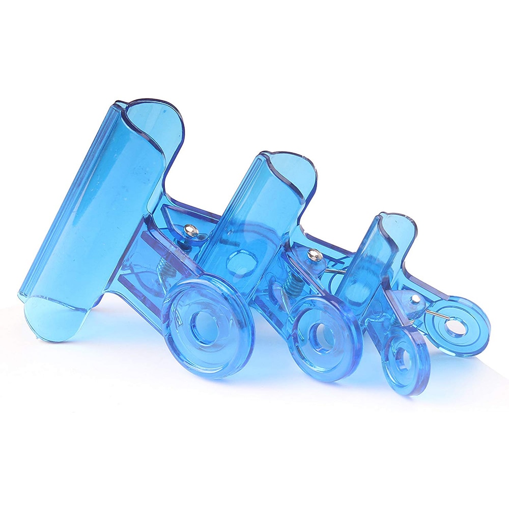 Plastic Food Chip Bag Clips Colored Colorful Binder Hinge Paper Clamps For Art Crafts Home Kitchen Office Teaching Useage