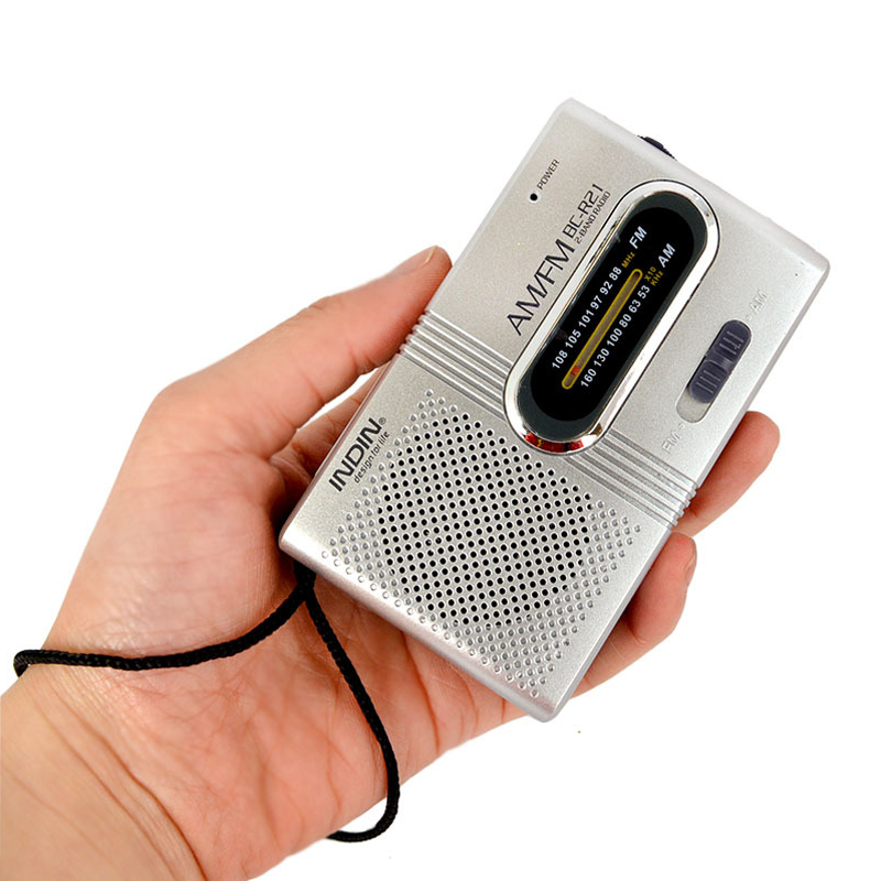 Universele BC-R21 Mini Radio Hand Held Draagbare Am Fm Telescopische Antenne Pocket Radio Wereldontvanger Speaker Batterij Aangedreven