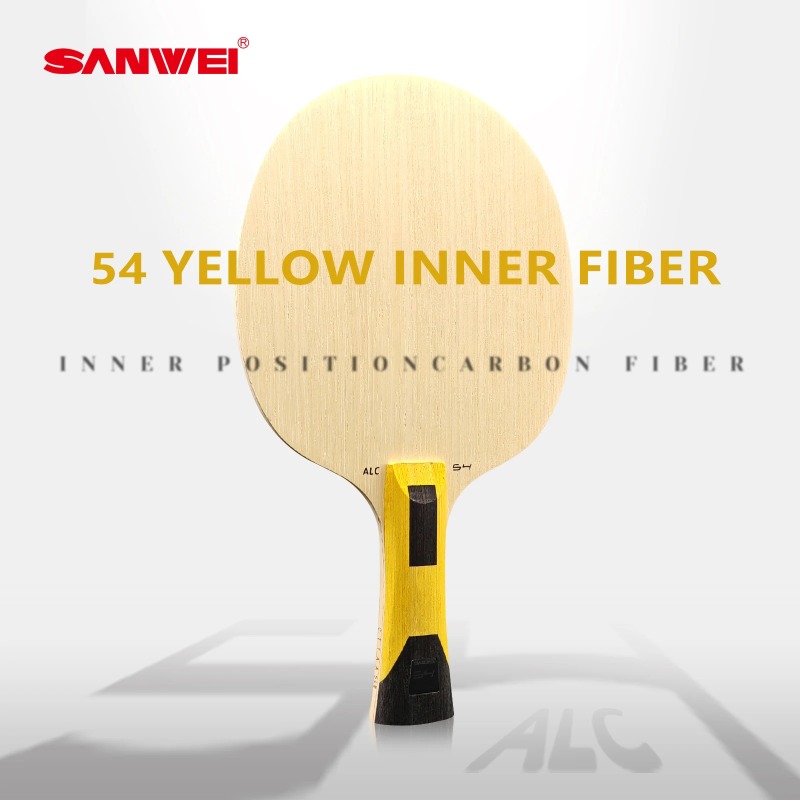 SANWEI 54 Inner Yellow ALC Table Tennis Blade Ayous Core Ping Pong Paddle Off+ Loop Fast Attack INNER Carbon FIBER