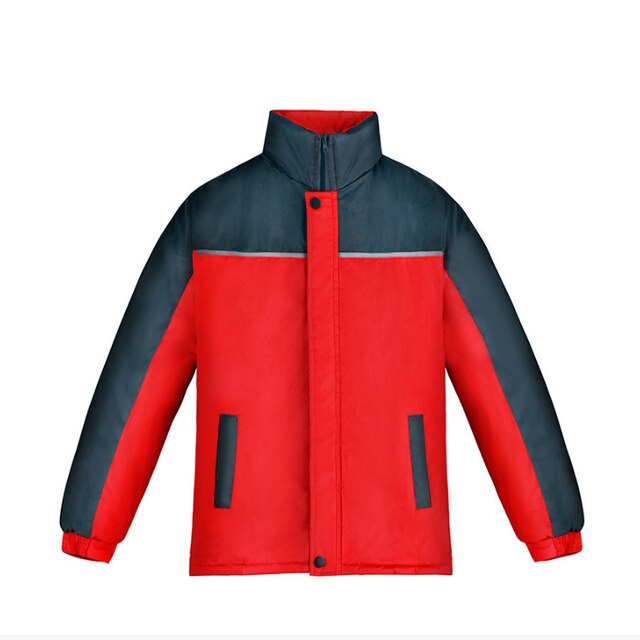 Heren buitensport fietsen reflecterende kleding wandelen bergbeklimmen winddicht waterdicht warme jas grote maat: Rood / Xl