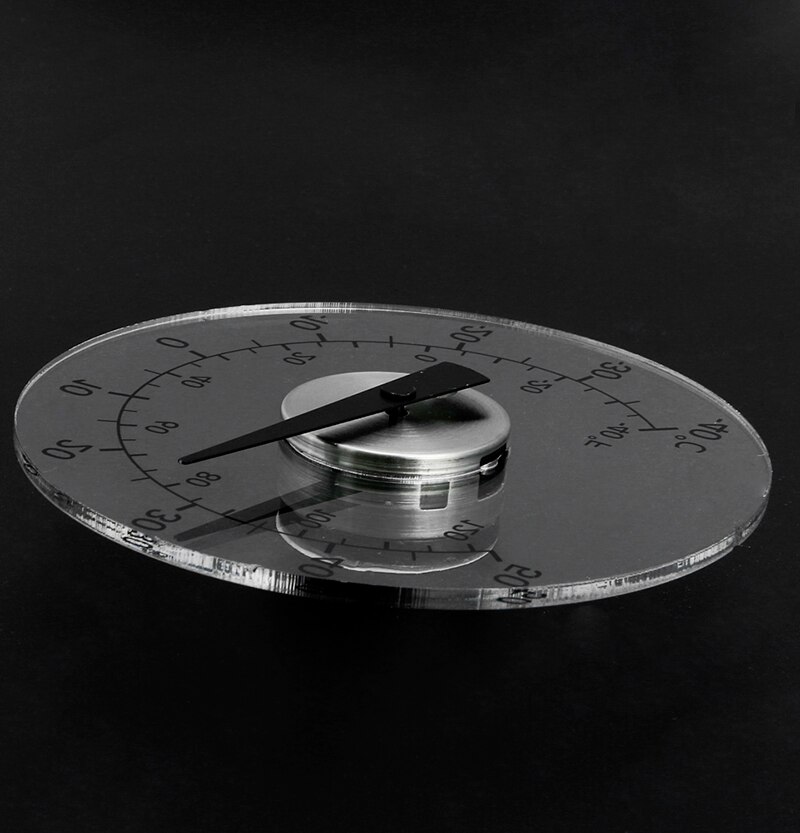 Clear ℉ ℃ Circular Outdoor Window Temperature Thermometer Weather Station Tool