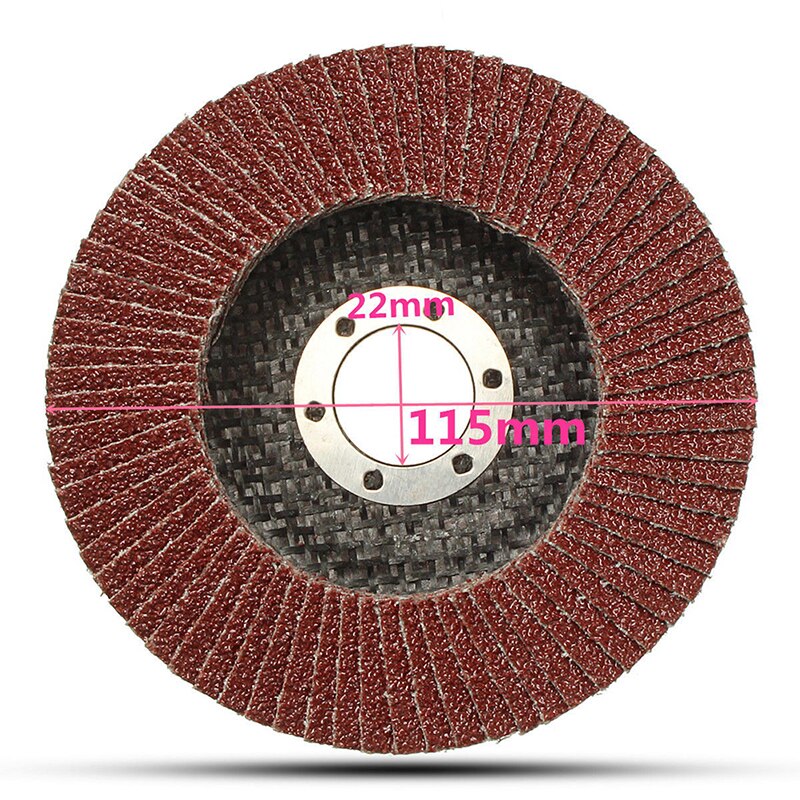 Disques à lamelles professionnels 115mm 4.5 pouces disques abrasifs 60 grains meules lames pour meuleuse d'angle