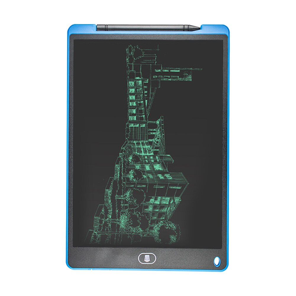 12 Inch LCD Writing Tablet Digital Drawing Tablet Electronic Drawing Board Colorful Handwriting Pad Ultra-thin Board With Pen: Blue