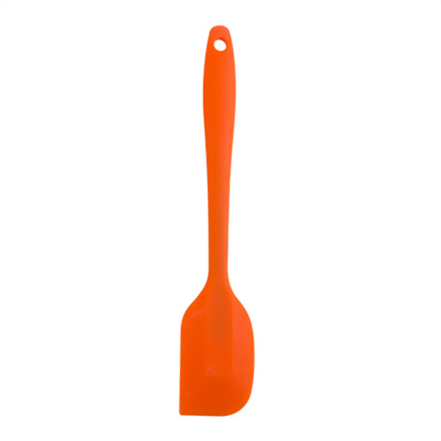 Multicolor 20.5*4Cm Food-Grade Siliconen Taart Spatel Non-stick Mengen Boter Beslag Cookie Pastry Schraper keuken Bakken Tools: Orange