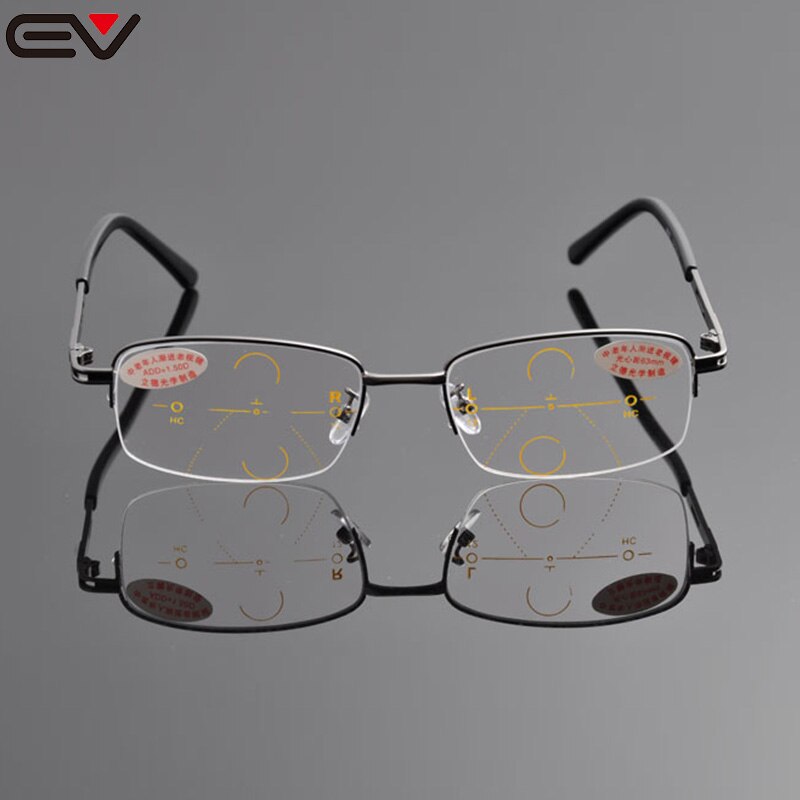 Multifocale Leesbril Vrouwen Mannen Lui Dioptrie Bril Marcos De Gafas De Lectura Glazen Lens Leesbril Met Doos EV1133