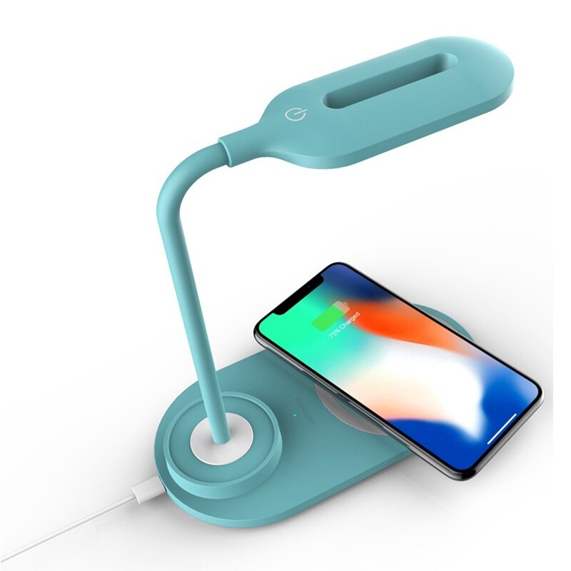 10w kabellose ladegeräte mit warmweißer nachttischlampe für iphone xr max, handy-ladehalterung, nachtlichtpad, handyständer