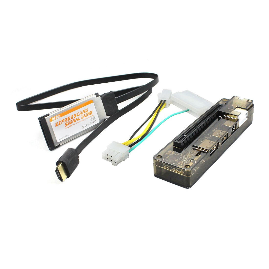 EXP GDC-tarjeta de vídeo externa para ordenador portátil, Mini PCI-E/para NGFF M.2, versión de interfaz clave, tarjeta gráfica, estación de acoplamiento: Blanco