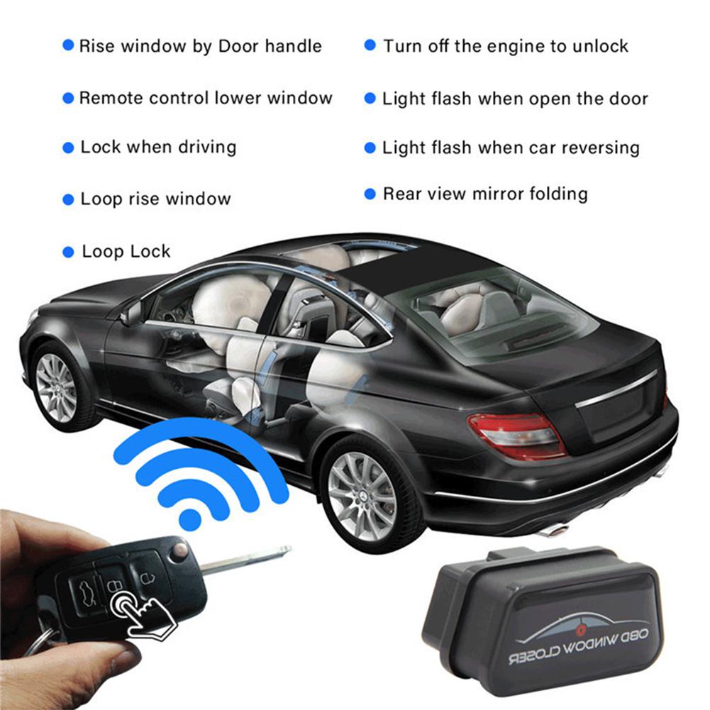 Car OBD Window Closer Alarm Systems OBD2 Auto Windows Close Vehicle Glass Closer Door Skylight For VW Car Accessories