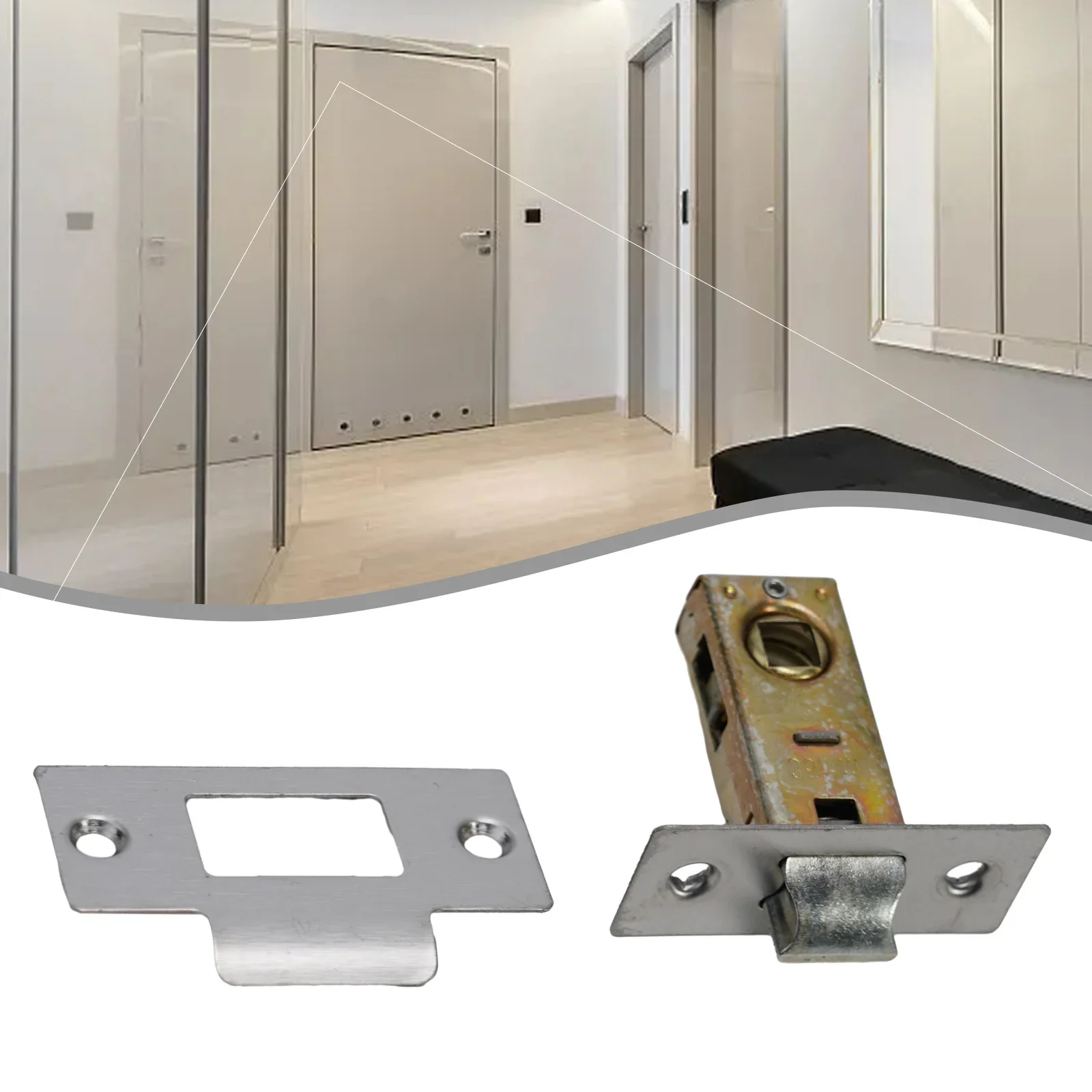 Tubular Latch Internal Bolt Facility Zinc Alloy 30mm 35mm 40mm 45mm Latch For Both Right And Left Hand Opening Doors