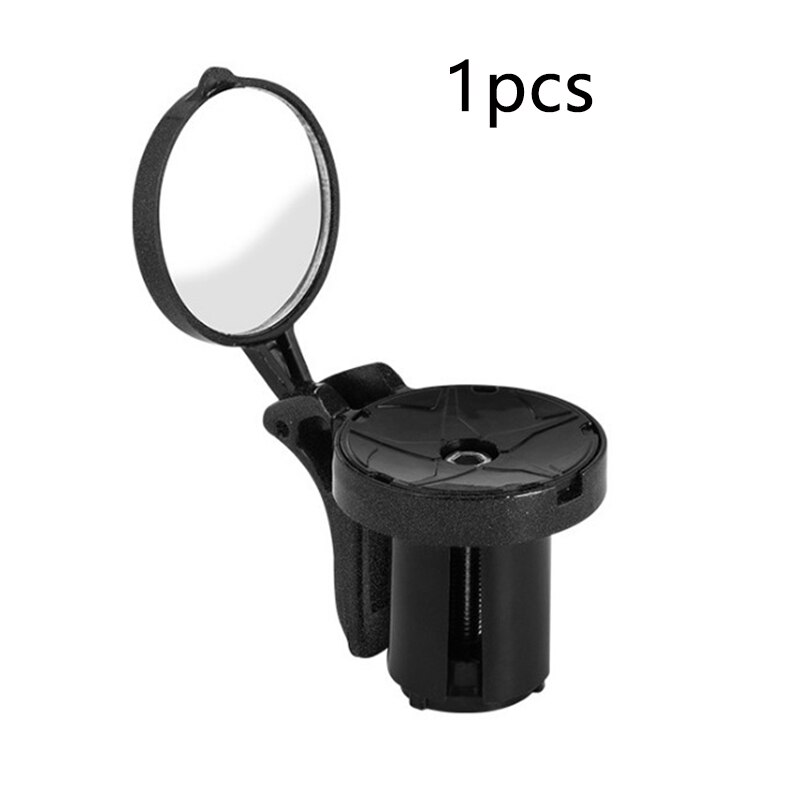 Espejo retrovisor de bicicleta de rotación de 360 °, tapón de manillar de bicicleta ajustable para bicicleta de montaña, espejos retrovisores para bicicleta: Default Title