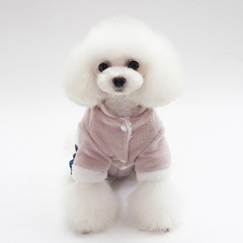 Ubranka dla psa z wzorem niedźwiedzia, bawełniane ubranka dla psa, ubranka dla małego psa, płaszcz dla psa, kurtki dla psa, zimowe ubranka dla psa, ciepłe ubranka dla zwierząt